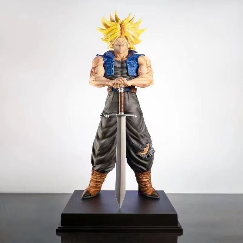 Последняя Совместная Статуя Dragon Ball Z Приблизительно 53 см Гранд Транкс Модель Фигурка Действия Орнамент Игрушка Праздничный Подарок Аниме Периферия