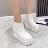 Women's Platform Ankle Boots Wedges Super High Heel Boots 14CM Spring Autumn Thick Bottom White Women's Shoes Casual Short Botas