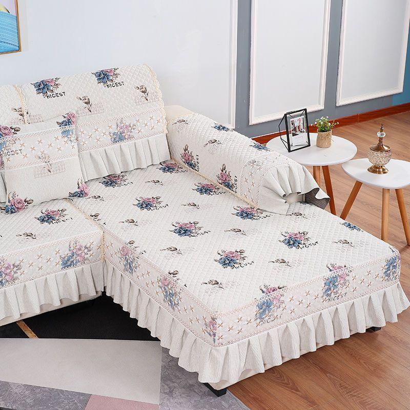 Жаккардовый роскошный чехол для дивана, чехлы для диванов, изысканная подушка для дивана, кружевная складка, вертикальная противоскользящая зернистая, домашний декор, диван-полотенце