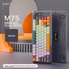 Беспроводной Bluetooth-комплект клавиатуры и мыши Free Wolf M75 с двумя режимами - Механическая клавиатура с бесшумными PBT-колпачками для игр, киберспорта и офиса