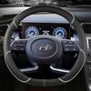 Чехол на руль автомобиля из искусственной кожи для Hyundai Tucson NX4 Elantra Sonata 10th, автоаксессуары