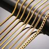 RINNTIN SC Серебро 925 пробы 18K 14K Цепочка Ожерелье Украшения Хип-Хоп Colar Кубинская Cadena Kolye Цепь с золотым покрытием для женщин мужчин