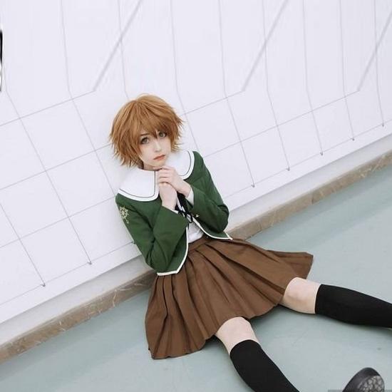 Кума Тихиро Фудзисаки карнавальный костюм Danganronpa Fujisaki парик для косплея женская форма JK костюм на Хэллоуин
