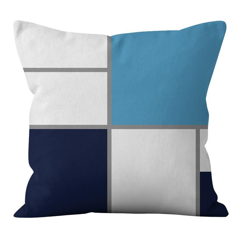 Персонализированная Модная Геометрическая Абстрактная Короткая Плюшевая Наволочка Домашняя Подушка Чехол для Подушки