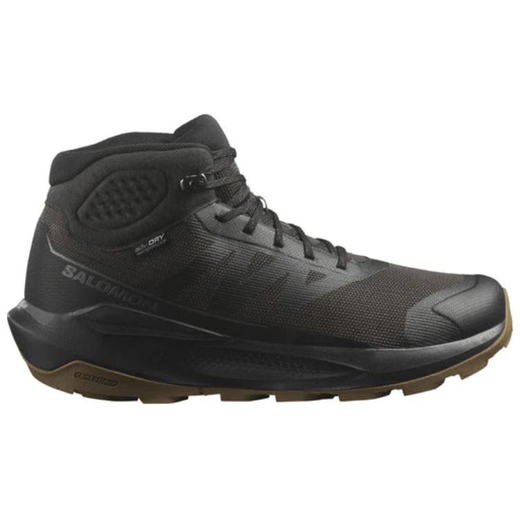 SALOMON Elixir Tour Mid Водонепроницаемые Удобные Универсальные Нескользящие Прочные Функциональные Ботинки для Активного Отдыха Женская обувь Черный L47578000