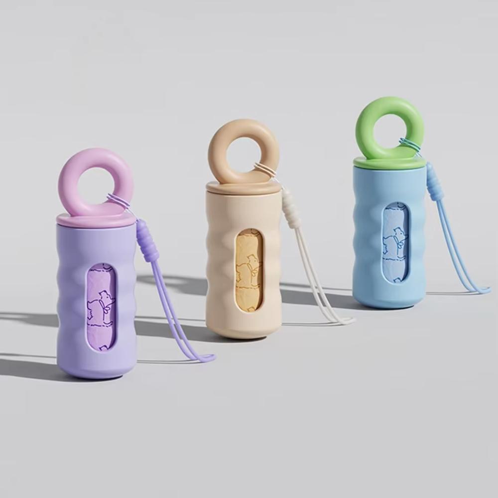 Mini Pet Garbage Bag Dispenser Thickened Pet Waste Bag Dispenser Dog Trash Bag Dispenser Outdoor