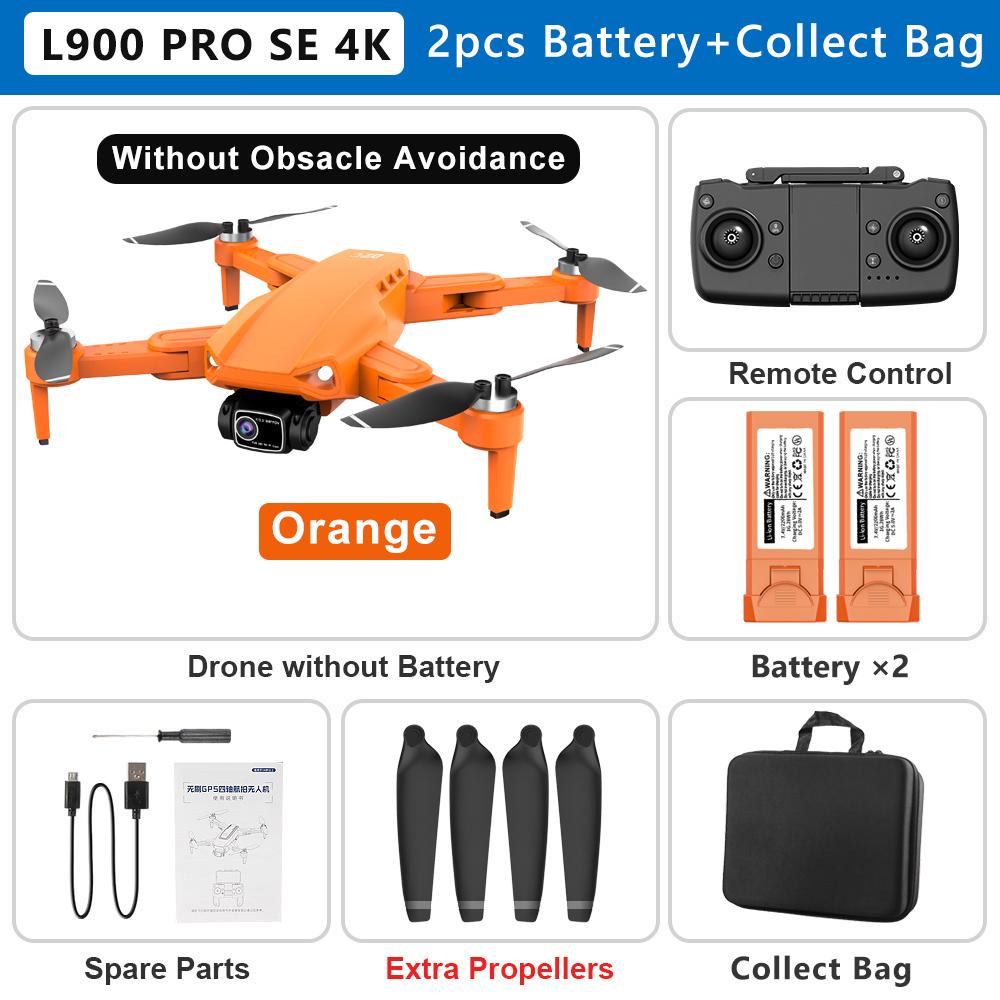 New L900 PRO SE Drone 4K Professional GPS 5G WIFI Brushless Motor 8000M Dual Camera Drone Foldable Remote Control Quadcopter FPV Smart Follow