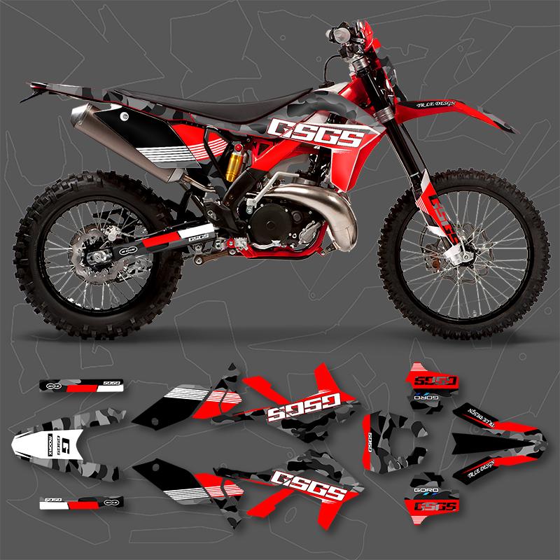DSMTECH Motorcycle Graphics Decals Stickers Kits For GASGAS GAS GAS EC 125 250 300 350 450 2012 2013 2014 2015 2016 2017 009