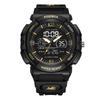 Man Dual Display Quartz Watch for Kids Waterproof Sport Children Anti-Shock Boy Digital Wristwatches+Gift Box