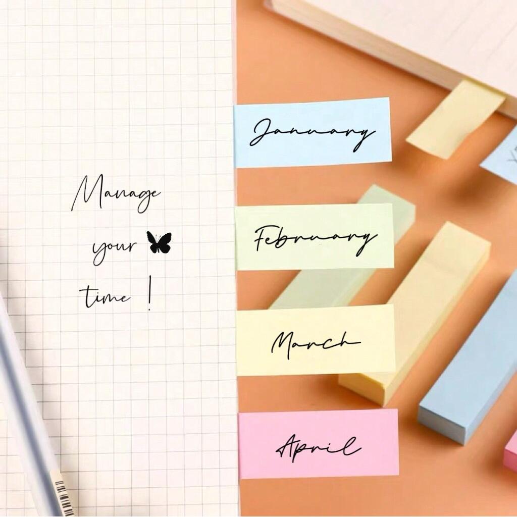 400 листов/упаковка Маленький прямоугольник Разноцветный Клейкий блокнот, Записка для студентов, дома, школы, офиса