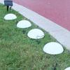 5pcs Half Ball Shaped Solar Ground Lights 1 Drag 5 Cobblestone Lamp  Landscape Stairs Yard Deck
