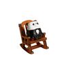 Wooden Rocking Chair Bear Models Solid Wood Polar Bear Crafts  Photo Props