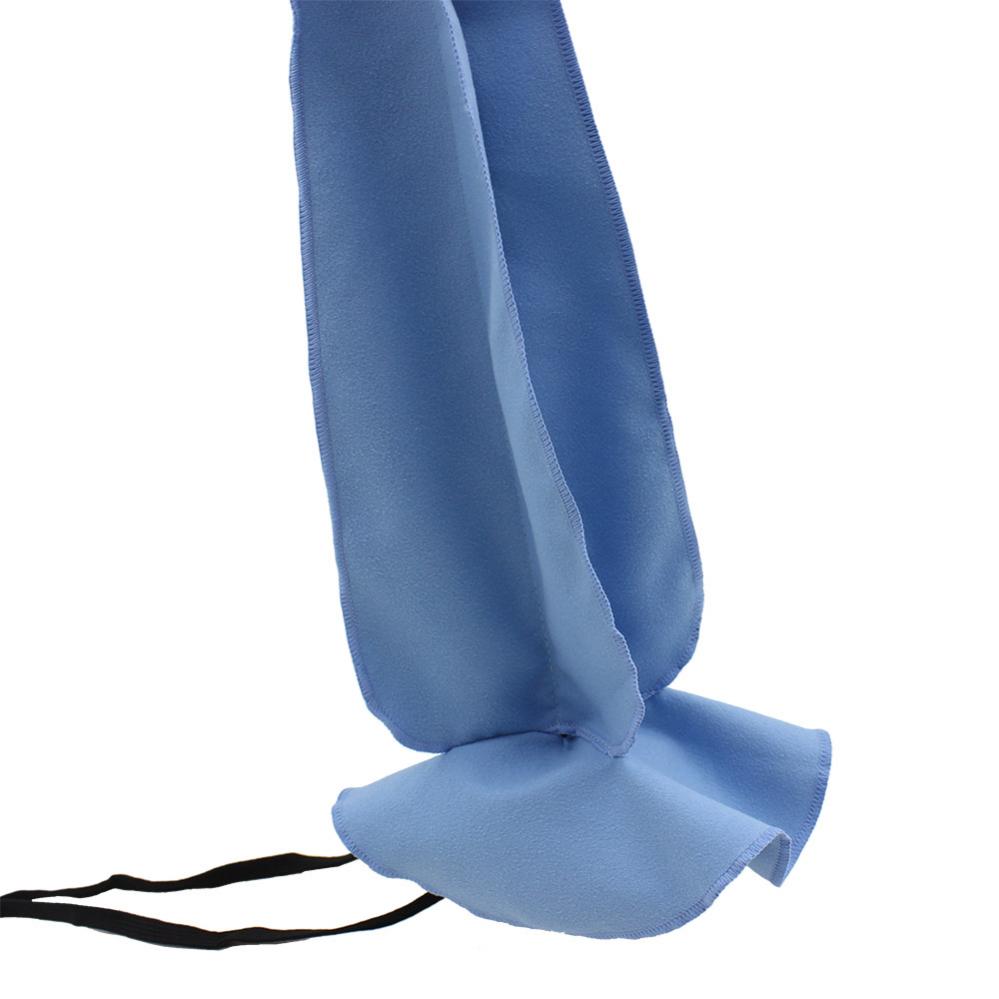 Синяя ткань для чистки внутренней камеры саксофона из микрофибры и щетка для мундштука из натуральной щетины