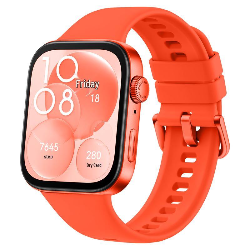 Совместим с часами Huawei Fit4, ремешок из микротекстурированного силикона, по стилю аналогичен оригинальному ремешку HUAWEI FIT3.
