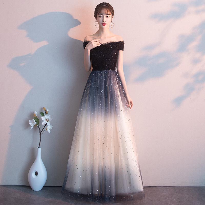 Длинное вечернее платье женское элегантное бальное платье трапециевидной формы из тюля для свадебной вечеринки и выпускного вечера