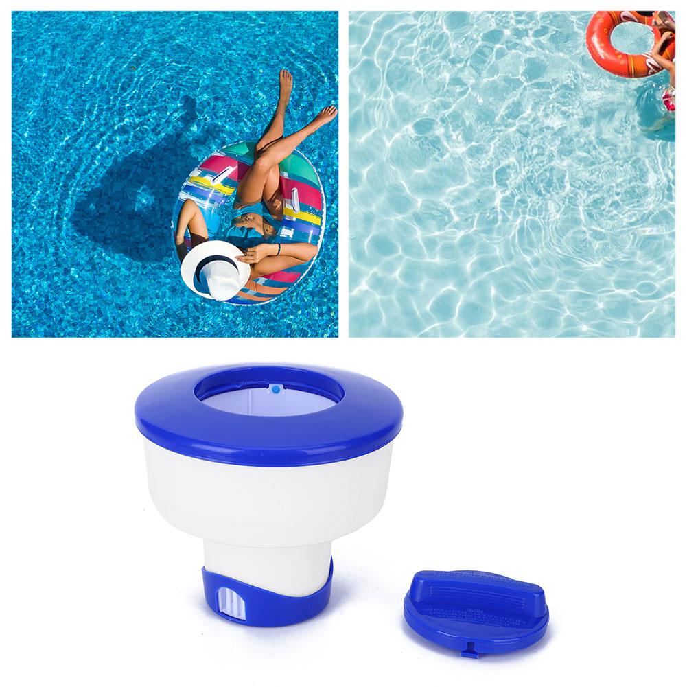 ПВХ Прочная конструкция 8-дюймовый Складной Бассейн Химический Плавающий Автоматический Очищающий Дозатор Аксессуар для Спа