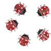 Seven Star Ladybug Brooch Drip Diamond Corsage Alloy Animal Pin Clothing Accessories Holiday Gifts