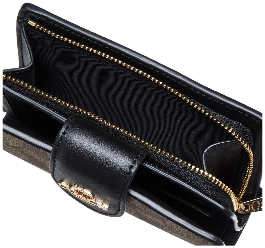 Кошелек двойного сложения C0082 Signature [Coach] женский Im/хаки/черный [Товар]