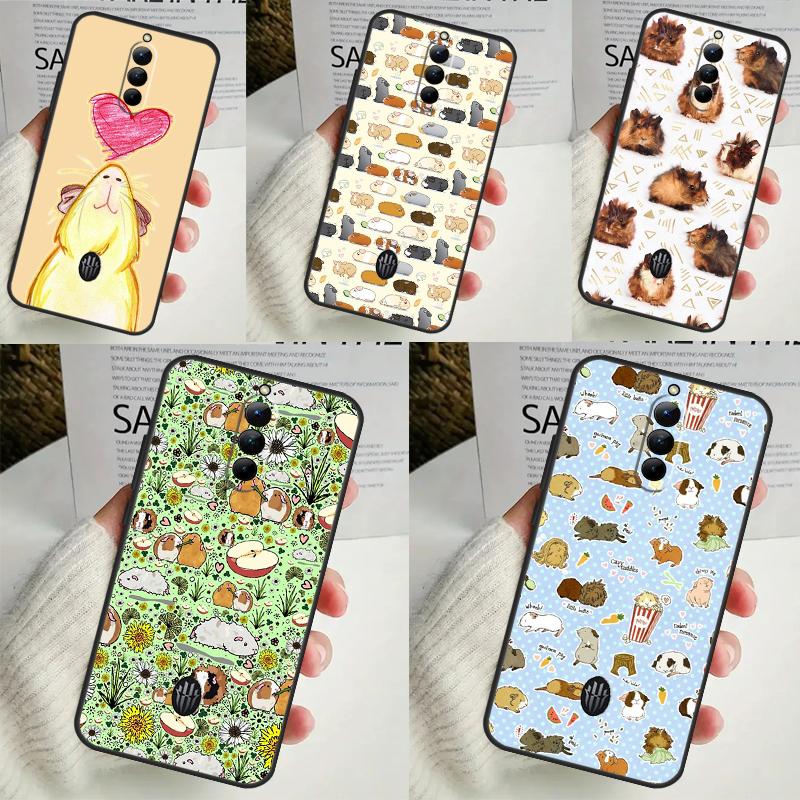 Cute Cartoon Guinea Pig Case For ZTE Nubia Red Magic 8 Pro 8S Pro Plus RedMagic 9 Pro Plus 6 7 6S 7S 6R 5S 5G Cover