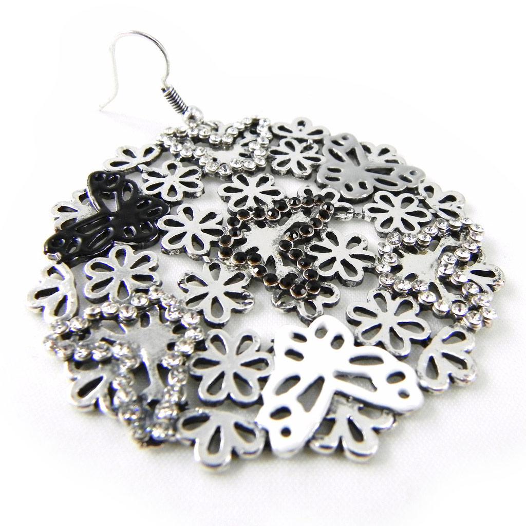 NOA [H1945] - Дизайнерские серьги Vahiné черное серебро