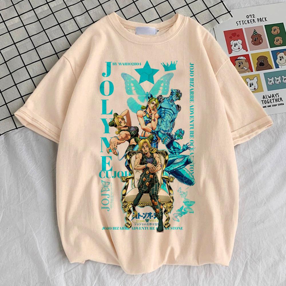 Jojo Bizarre Adventure Steel Ball Run футболка для подростка Панк хип-хоп эстетика Готический Модный топ футболки Цифровой Y2k Классический