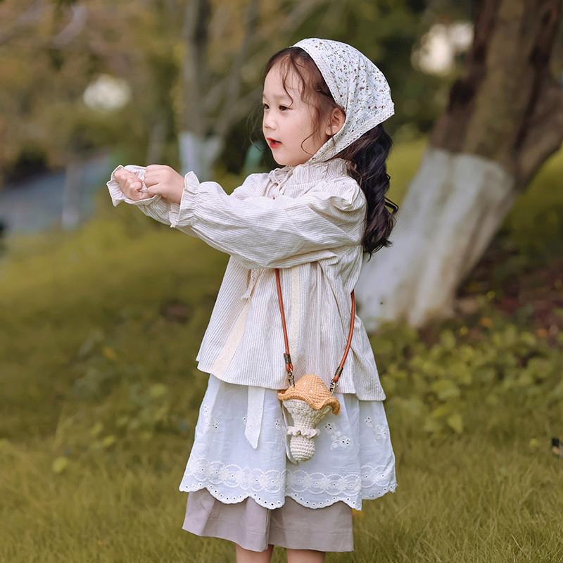 Whimsical Design Mushroom Childrens Bag Cozy Knitted Fabric Ideal Kids For