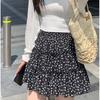 1PC Beach Short Skirt Polyester Skirts A-line Skirt Floral Printed Elastic Waist Breathable Elegant