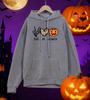 Heart Pumpkin Lantern Spider Web Printing Men Hoodie Fleece Casual Hoody Multicolor Loose Streetwear All-Match Pocket Pullovers