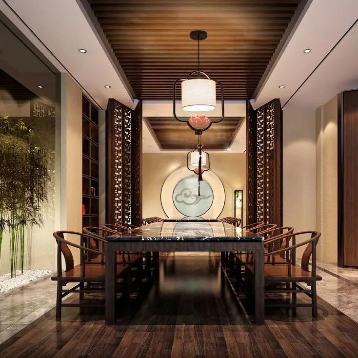 Новый китайский стиль коридор вход чайная комната ресторан свет китайский стиль классический коридор барная стойка прикроватный подвесной светильник