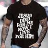 Men's Aesthetic Religious Christian T Shirt Jesus Bible Verse Print Men T-shirt Unisex Harajuku Casual Oversized T-Shirts Tops