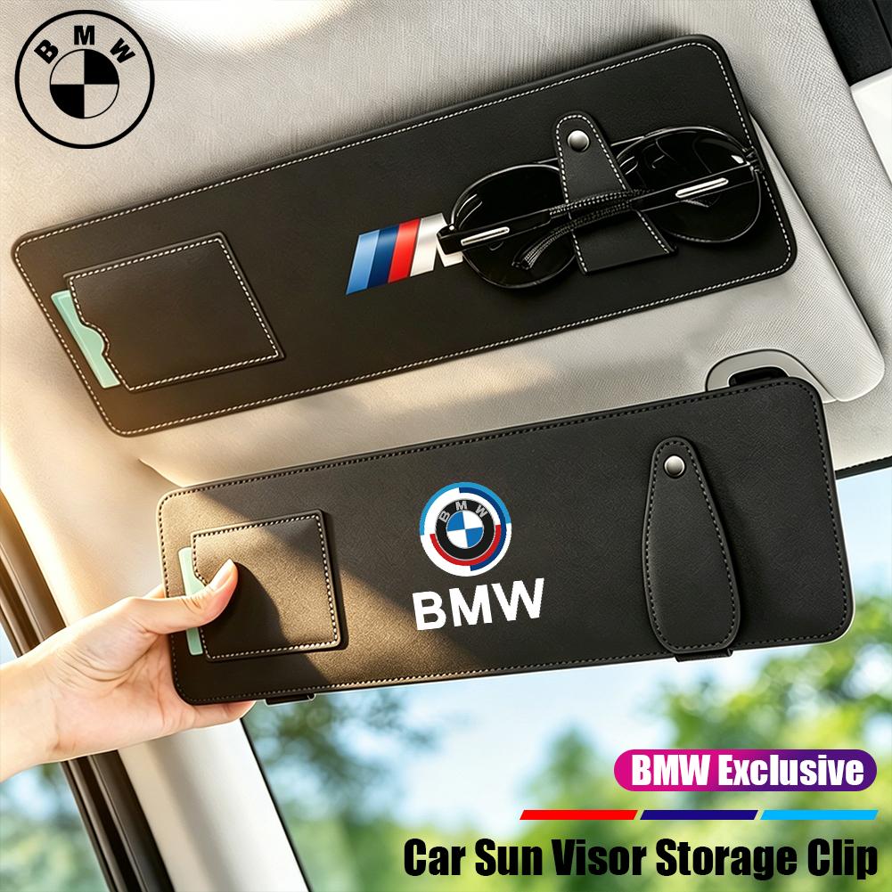 Car Sun Visor Extender Multifunctional Interior Storage Organizer Auto Accessories For BMW E90 G80 M3 G30 M5 F82 F83 F20 F21 G42 W111