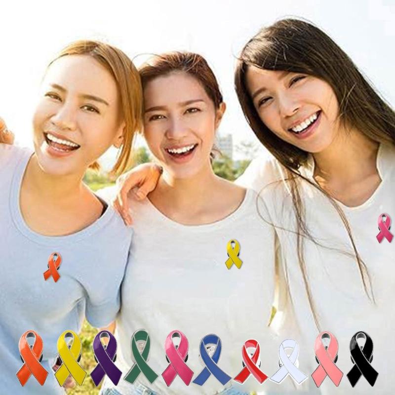 Band Pin, Pack of 50 Metal Awareness Lapel Pin Band Brooch Pin Hope Pin Enamel Jewellery Pin for Decoration