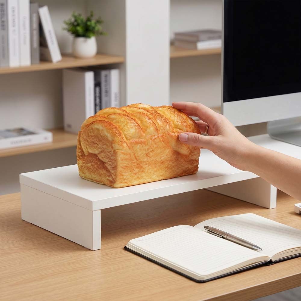 Prank Decoration Sensory Fidget Big Toast Simulated Simulated Bread Squishy Funny