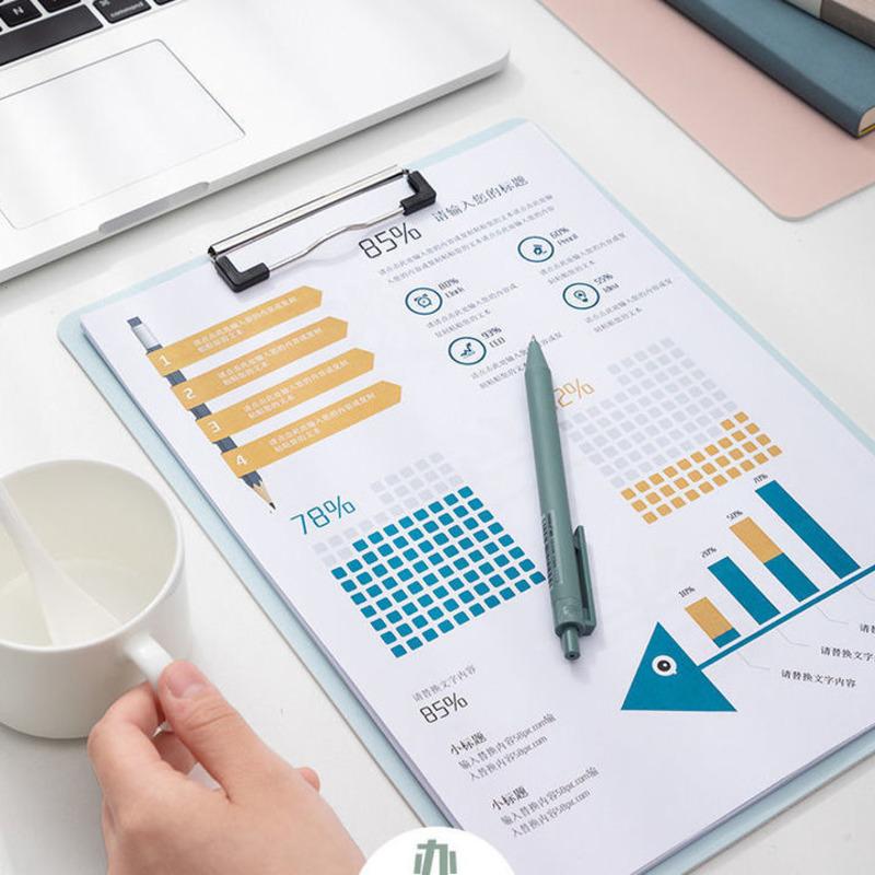 Водонепроницаемый планшет для записей Папка для документов Держатель для документов Папка для школьных принадлежностей Утолщенные зажимы для досок Офисные принадлежности