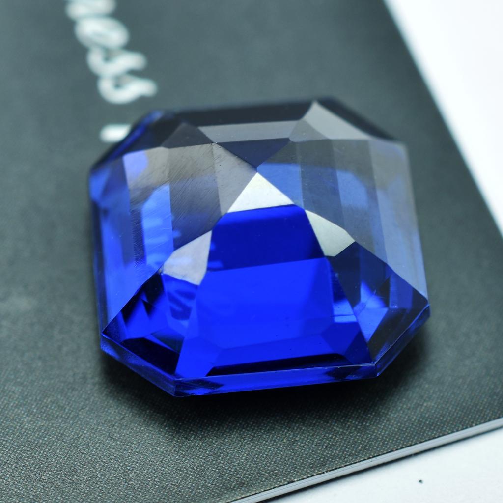 10Ct Natural Kashmir Flawless Sapphire Blue   Square Cut Loose Gemstones