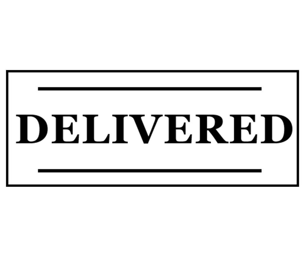 Printtoo Delivered Self Inking Rubber Stamp Pre-Inked Office Stamp- Home Office Business Stationery, 47 x 20 mm