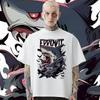 Футболка Wrathful Shark, свободные топы с круглым вырезом в стиле хип-хоп для мужской одежды, футболка с графическим принтом, модные уличные футболки больших размеров