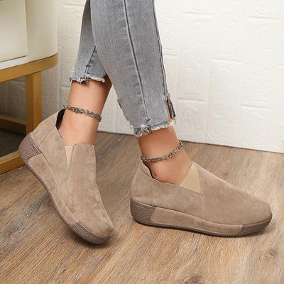 Модная женская обувь на плоской подошве, удобная спортивная повседневная обувь, легкая, противоскользящая, износостойкая, для ходьбы, лоферы, мокасины на платформе