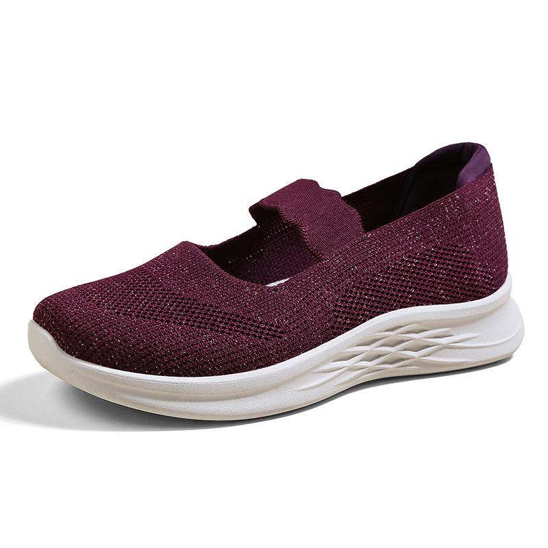 Тканевая обувь женская новая женская повседневная одинарная обувь на мягкой подошве дышащая повседневная женская обувь