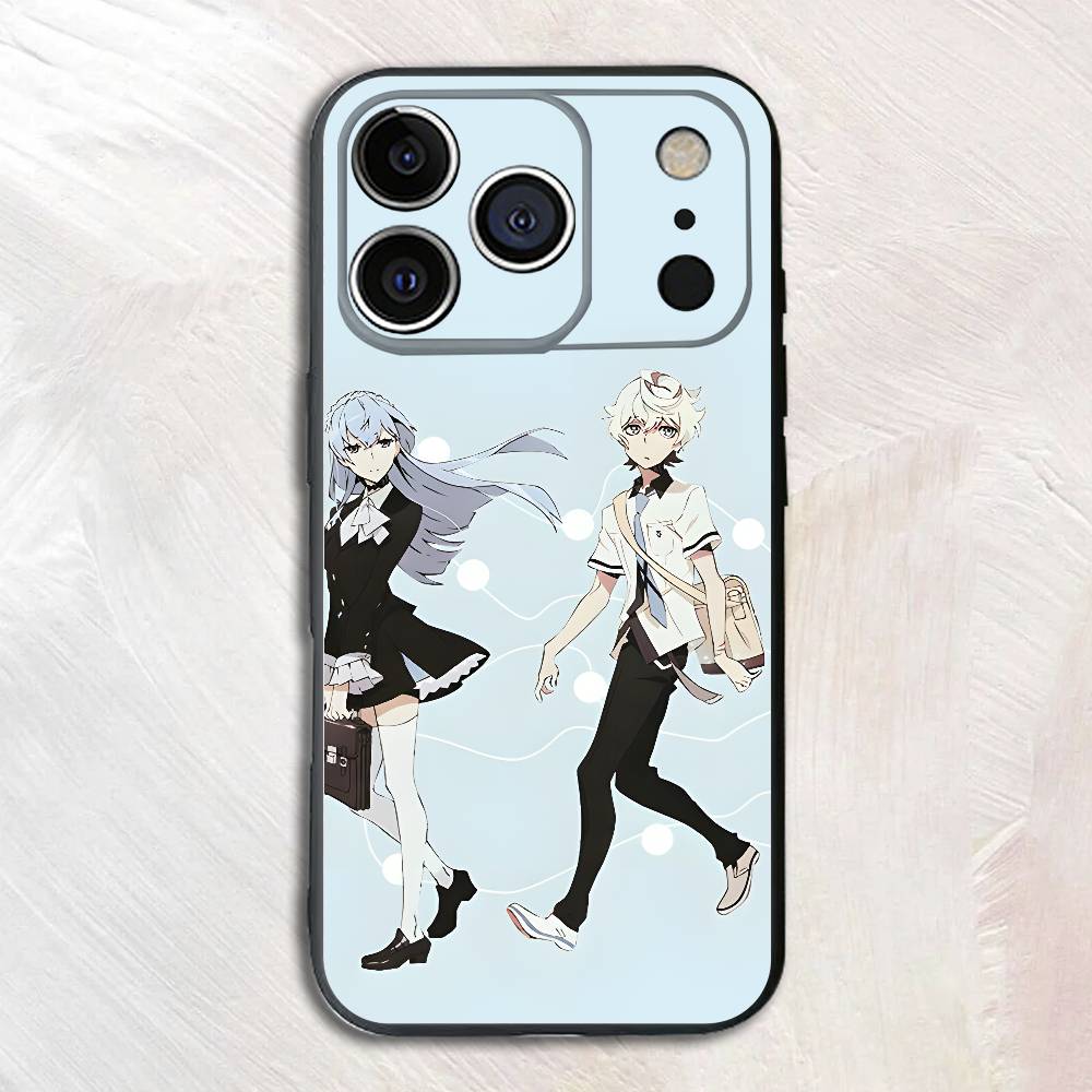 Аниме K-Kattie N-Noriko Черный чехол для телефона для iPhone 17 16 15 14 13 12 13 12 11 Pro Max Plus XS XR Силиконовая мягкая задняя крышка