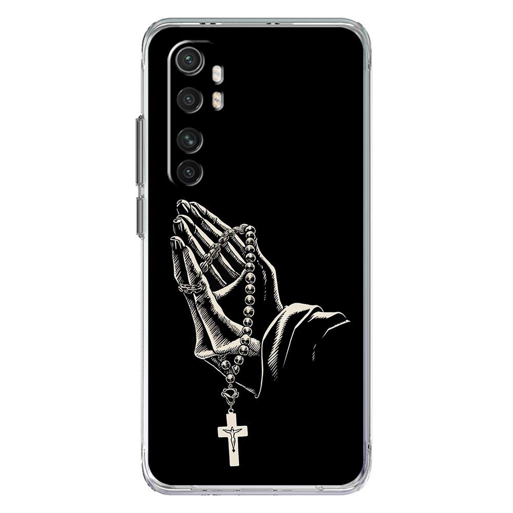 Чехол для телефона для Xiaomi Mi Poco X7 X6 X5 NFC X3 F7 Ultra F6 Pro F3 15 14T 14 13T 11 12 13 Lite ТПУ Чехол Библия Иисус Христос Крест