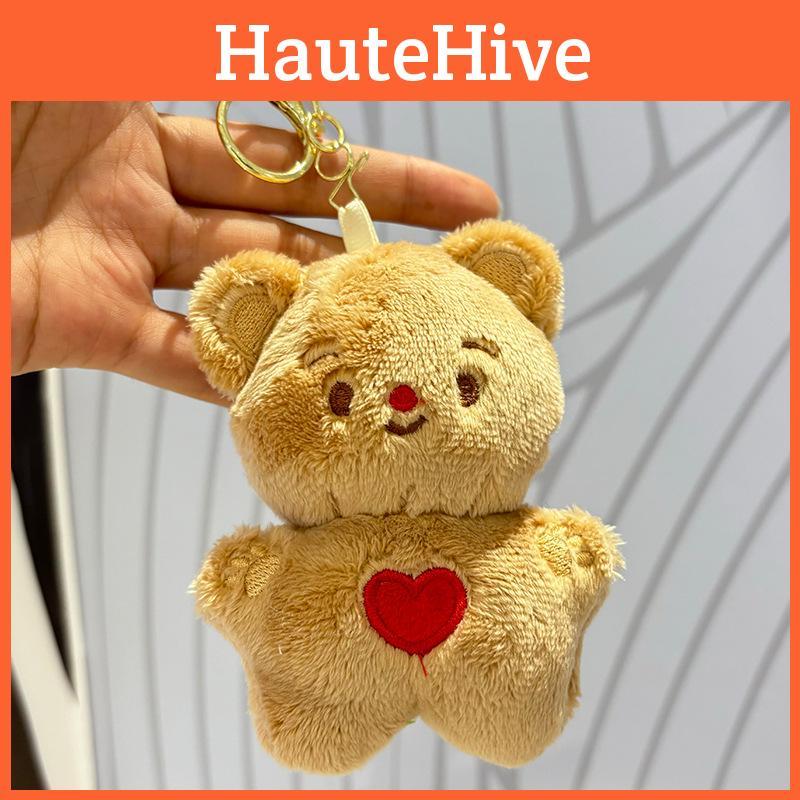 Butter Cartoon Lovely Bear Plush Keychain For Kids Soft And Cuddly Stuffed Animal With Colorful Choices