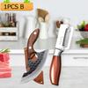 WXCOO Hand Forged Butcher Professional Chef Knife for Slicing Fruit Vegetable Peeler Stainless Steel Kitchen Knife Wooden Handle
