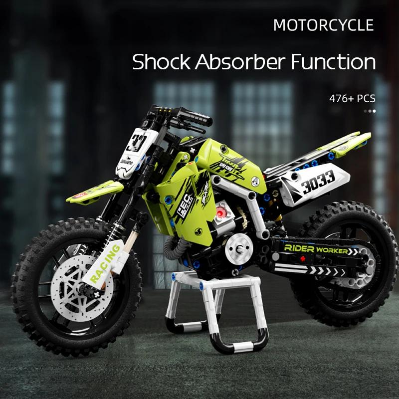 Motorcycle Toy Building Blocks Kit,Stem Bricks Sets,Toys for Boys & Adults,Build A Model Motorcycle 476PCS