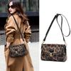 Spring and Summer Genuine Leather Women's Bag Fashionable Leopard Print One-shoulder Crossbody Bag Fashionable Small Bag