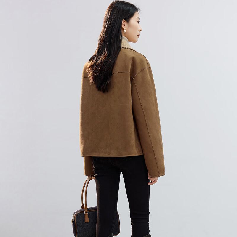 HSTYLE Женское зимнее пальто на пуговицах-клевантах с подкладкой из искусственного меха