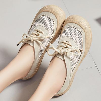 2025 Новые женские летние сандалии, дышащие тапочки без застежек, устойчивая повседневная пляжная обувь на платформе, сандалии для женщин