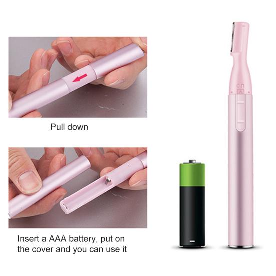 Yousheng Бритва для волос Безболезненная Эффективная Мини Электрическая Тип Ручки Триммер для Бровей для Дома