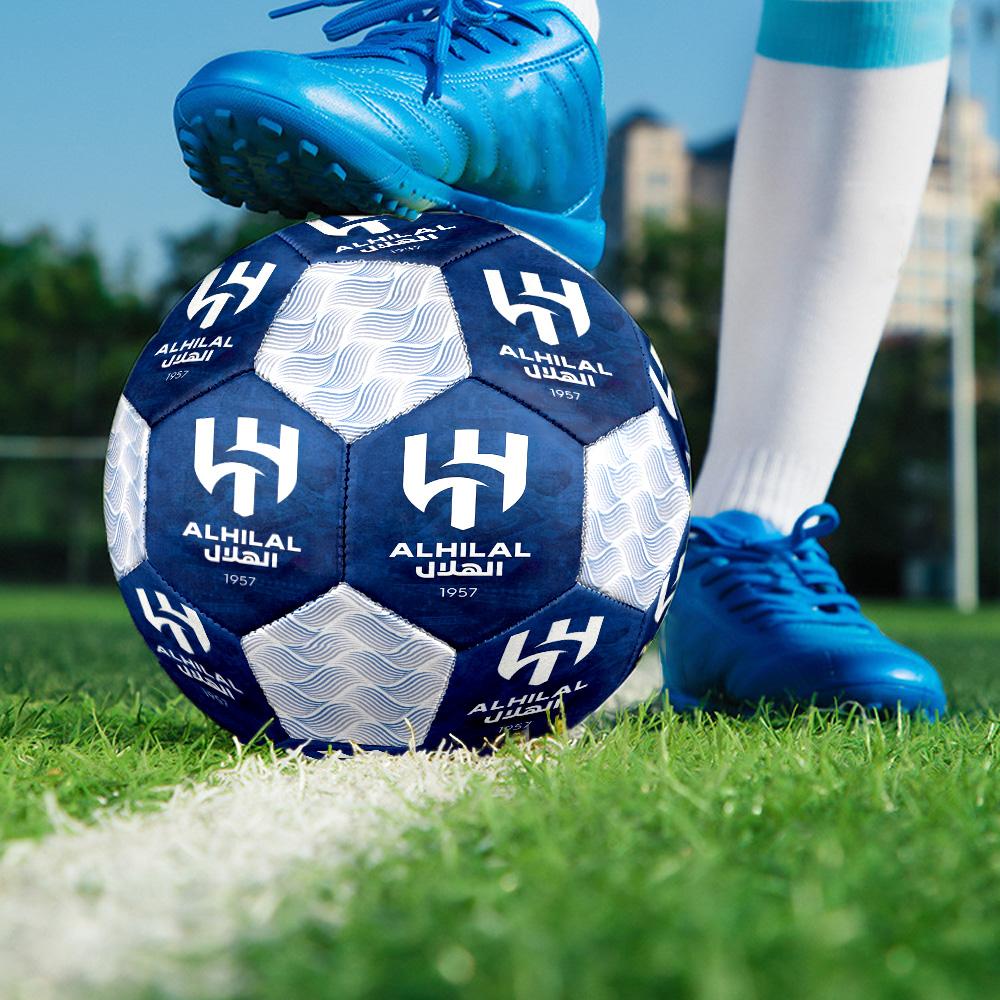 1pc Al-Hilal Saudi Football Club Football Soccer Ball Size 5 Indoor Soccer Ball Fashion Colorful Backyard Game -Great For Sports Fans Gift