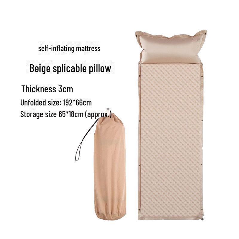 Самонадувающийся коврик для сна на открытом воздухе - надувной матрас для кемпинга и автоматический надувной коврик для палатки
